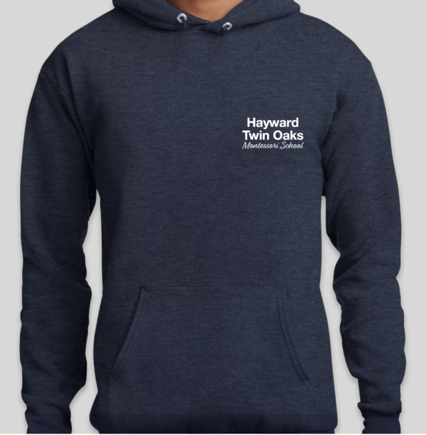 Adult Twin Oaks Pullover Hoody - Heather Navy