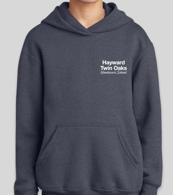 Youth Pullover Hoodie - Heather Navy